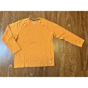 Smartwool Top Womens 1X Classic Thermal Merino Baselayer Crew Orange Long Sleeve